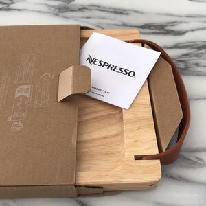 Nespresso Barista Wooden Serving Tray with Handles; BNIB, 15"; or Charcuterie